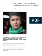 Feminismos. Silvia Federici - 'Los Movimientos Feministas Más Poderosos Del Mundo Hoy Están en América Latina' - Resumen Latinoamericano