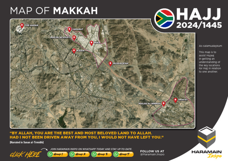 Haramain Inspo Hajj Maps 2024 Makkah To Arafat PDF Islamic Ethics