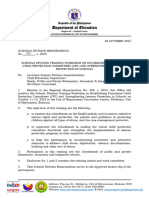 Division Memorandum No. 313, S. 2023-TRAINING WORKSHOP ON CPC