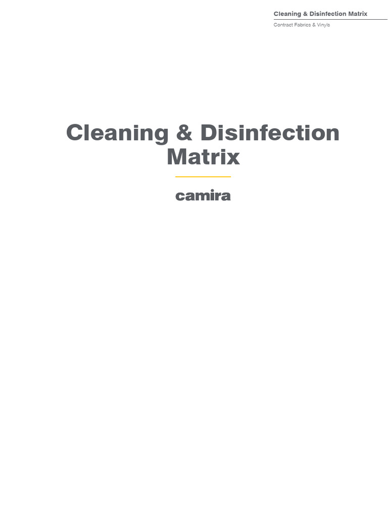 Cleaning disinfection matrix contract 1023 pdf home cleaning products