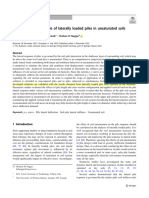 Load-Deflection Analysis of Laterally Loaded Piles in Unsaturated Soils