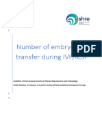 D - Guideline On Number of Embryos To Transfer During IVF ICSI - Stakeholder Review