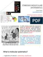 Molecular Systematic Lecture 1