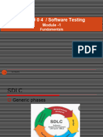 I T E 2 0 0 4 / Software Testing: Module - 1