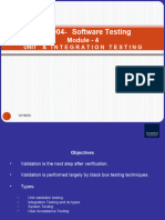 ITE 2004-Software Testing: Module - 4