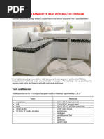 How To Build A Banquette Seat With Built-In Storage: Tools and Materials
