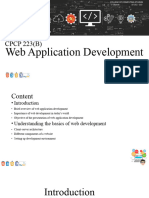 Web Application Development Lesson 1