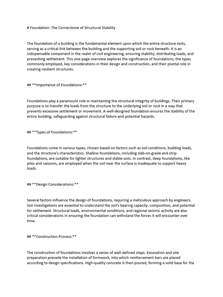 Foundation PDF Foundation (Engineering) Deep Foundation