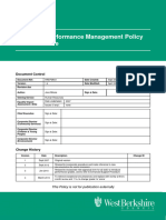Employee Performance Management Policy and Procedure