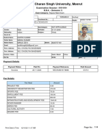 Student Exam Form