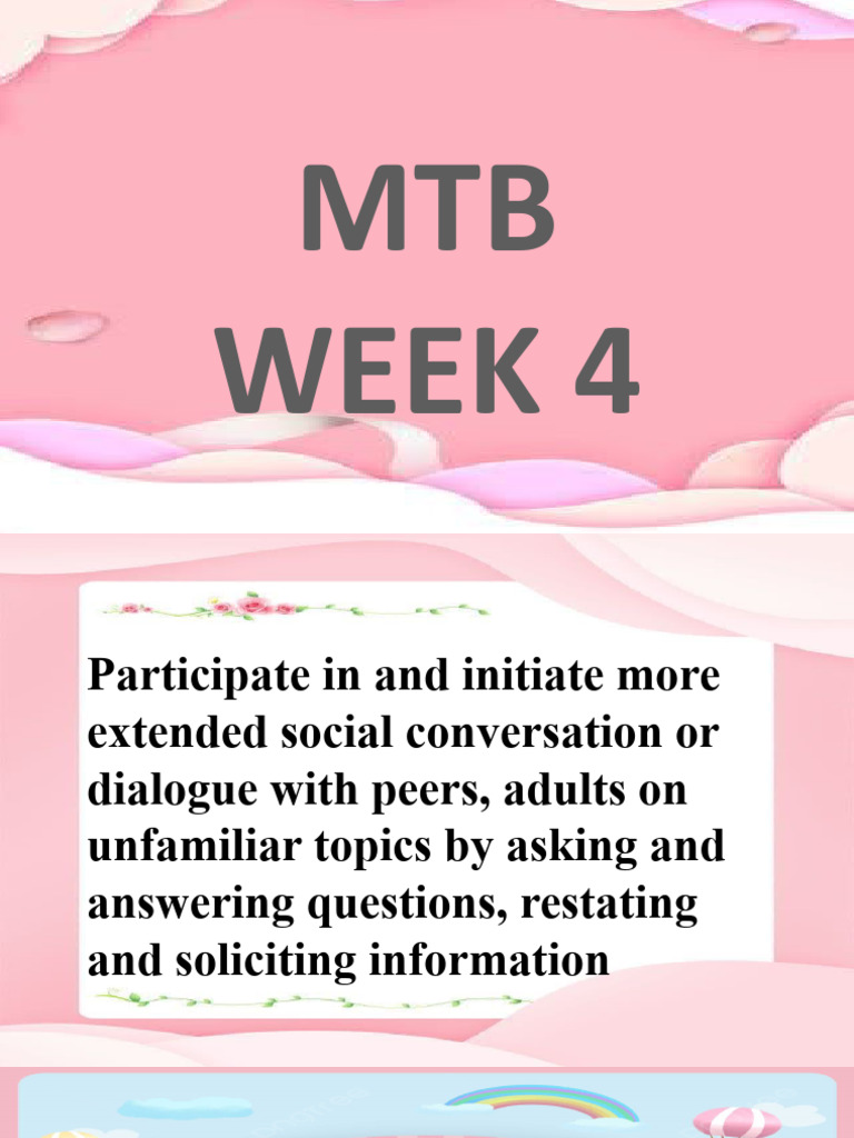 MTB Week 4 | PDF