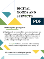 Digital Goods and Services