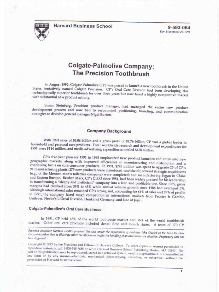Colgate - Palmolive Company | PDF