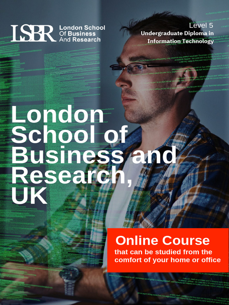 Level 5 Diploma In Information Technology Delivered Online By Lsbr