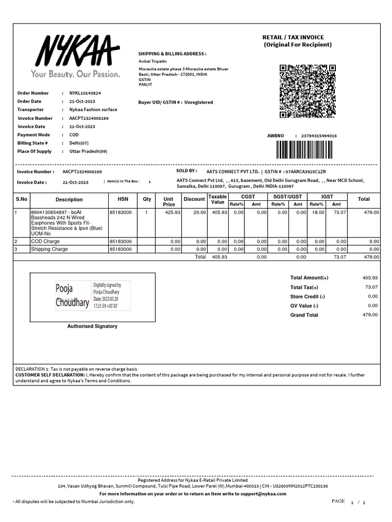 Invoice | PDF | Invoice | Taxes
