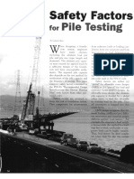 Safety Factors For Pile Testing