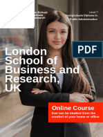 Level 7 Diploma in Public Administration - Delivered Online by LSBR, UK