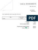 Ride Invoice From Bolt 6
