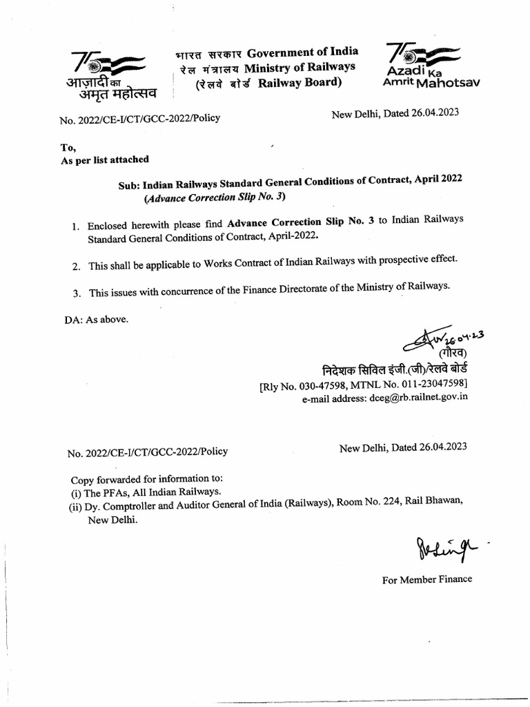 2023 - 04 - 26 RBCE - CE-I-CT Indian Railways Standard General ...