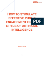 How To Stimulate Effective Public Debate On The Ethics of Artificial Intelligence