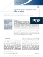 Structural and Magnetic Properties of NiCuZn Ferri