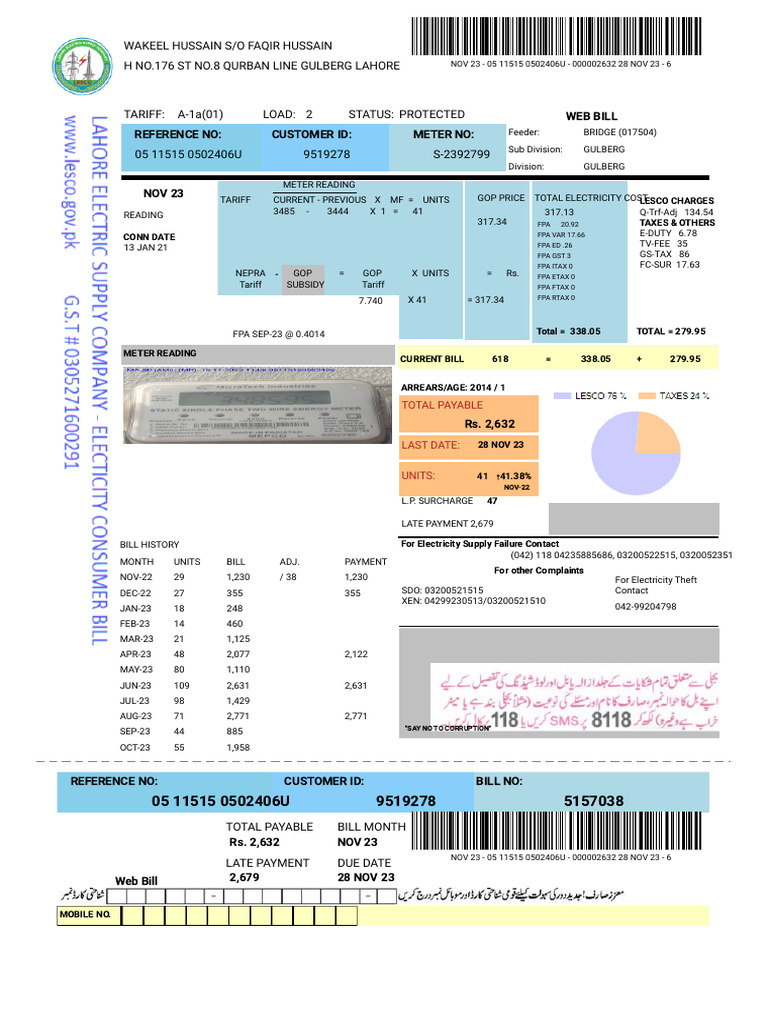 Naeem Prprty Dealr LHR Hpme Rent LESCO | PDF