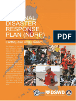 National Disaster Response Plan NDRP Earthquake and Tsunami 2018