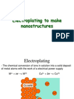 Electroplating To Make Nanostructures