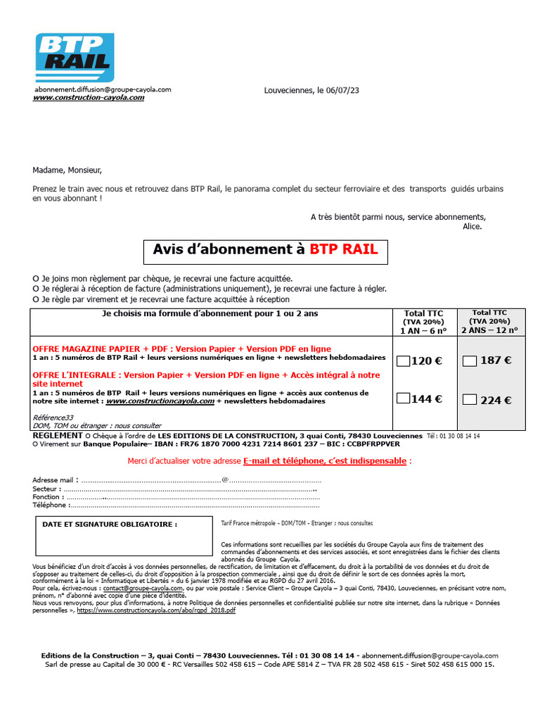BC Rail | PDF | Informatique
