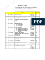 Rundown Acara Sosialisasi Bi (Plan B)