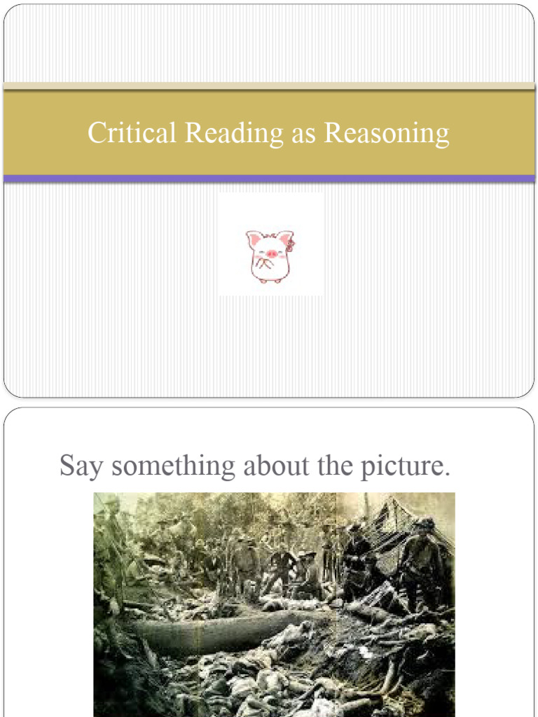 Critical Reading As Reasoning PDF