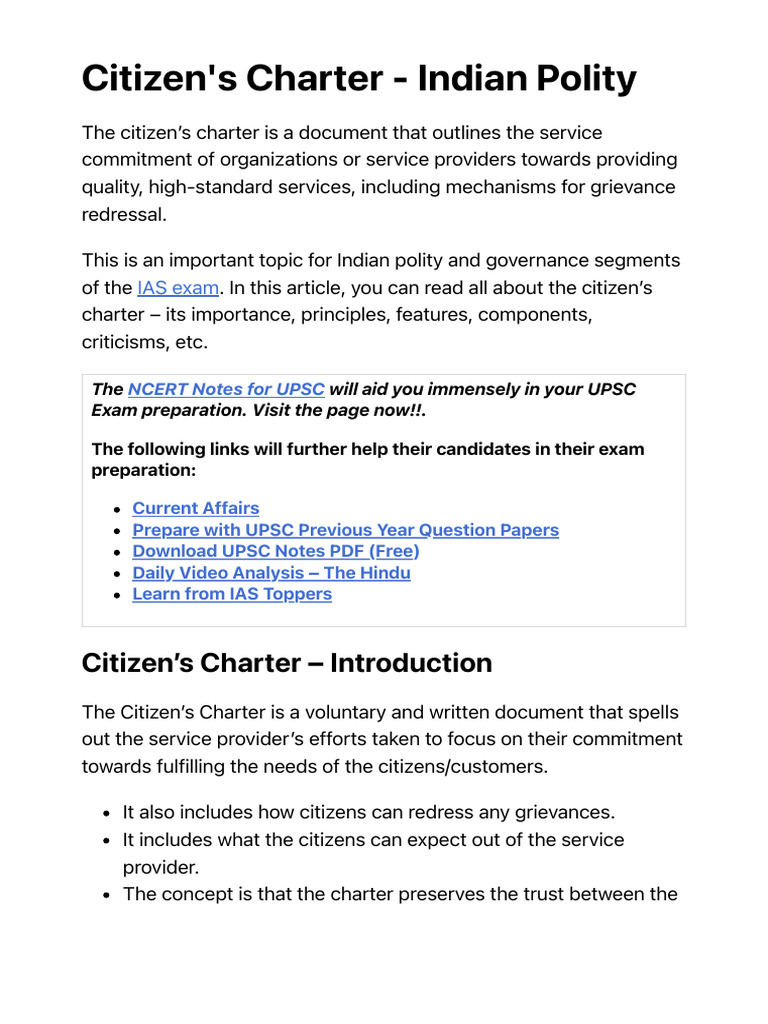 Charter Meaning Politics 