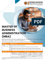 Master of Business Administration (MBA) : WWW - Lpude.in