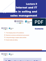 (5131) - Lecture 9 - Internet and IT Application in Selling and Sales Management