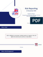 UK Aid Risk Reporting Webinar - PowerPoint Presentation - External - Final - November 2019