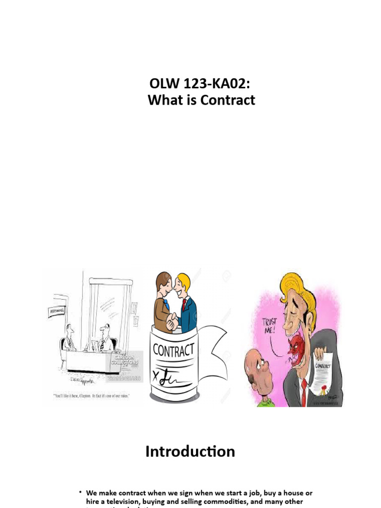 Knowledge Area 02 - Nature and Formation of Contracts | PDF | Offer And ...