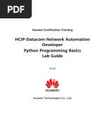 01 HCIP-Datacom-Python Programming Basics Lab Guide