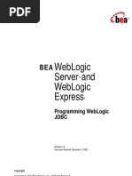 Programming WebLogic JDBC