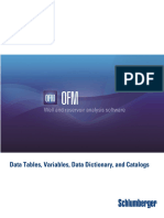 OFM Data Tables, Variables, Data Dictionary, and Catalog