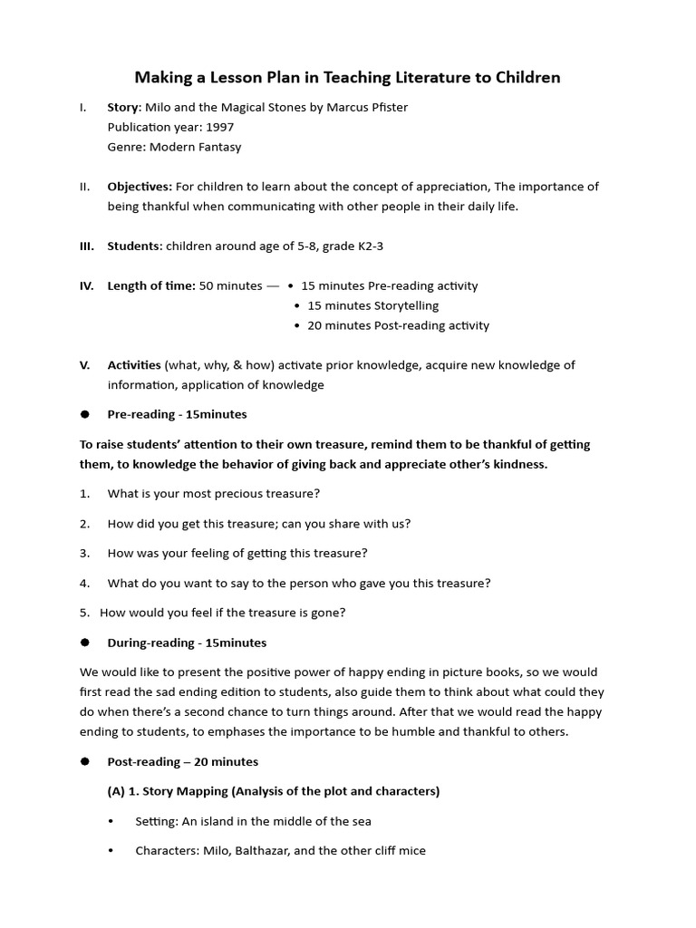 GP8 - Lesson Plan | Download Free PDF | Lesson Plan | Cognition