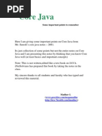 Download Core Java Some important points to remember by api-25930603 SN6932779 doc pdf