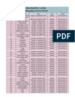 Lecture Planner - Geography - PDF Only