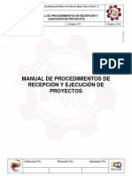 Manual de Procedimiento de Ejecucion de Proyectos