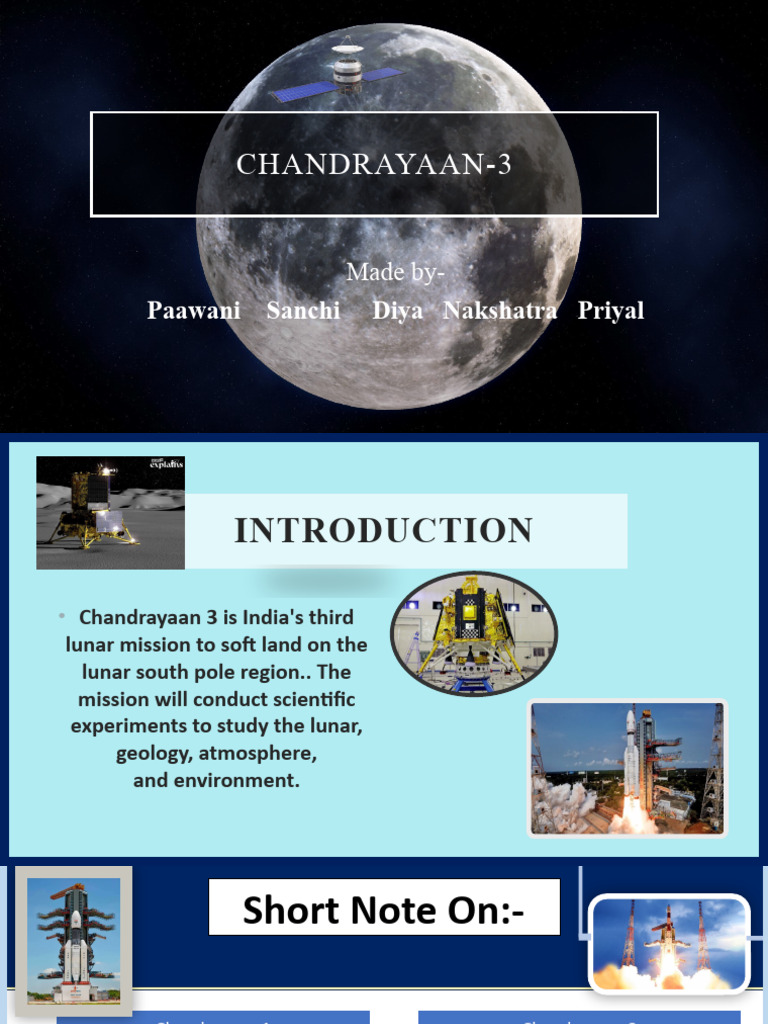 Chandrayaan-3 PPT 7C | PDF | Scientific Exploration | Physical Sciences