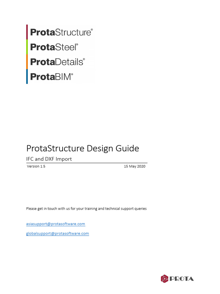 Protastructure Design Guide Ifc and DXF Import | PDF | Autodesk Revit ...