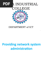 Providing Network Systems Administration