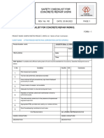 Form - 1 - SAFETY CHECKLIST FOR REPAIRS