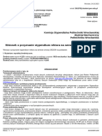 Wniosek o Stypendium Rektora 2023-10-24