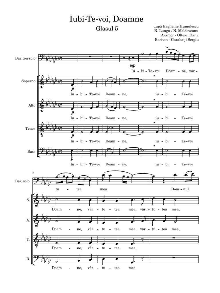 Iubi Te Voi Doamne Mib Minor | PDF