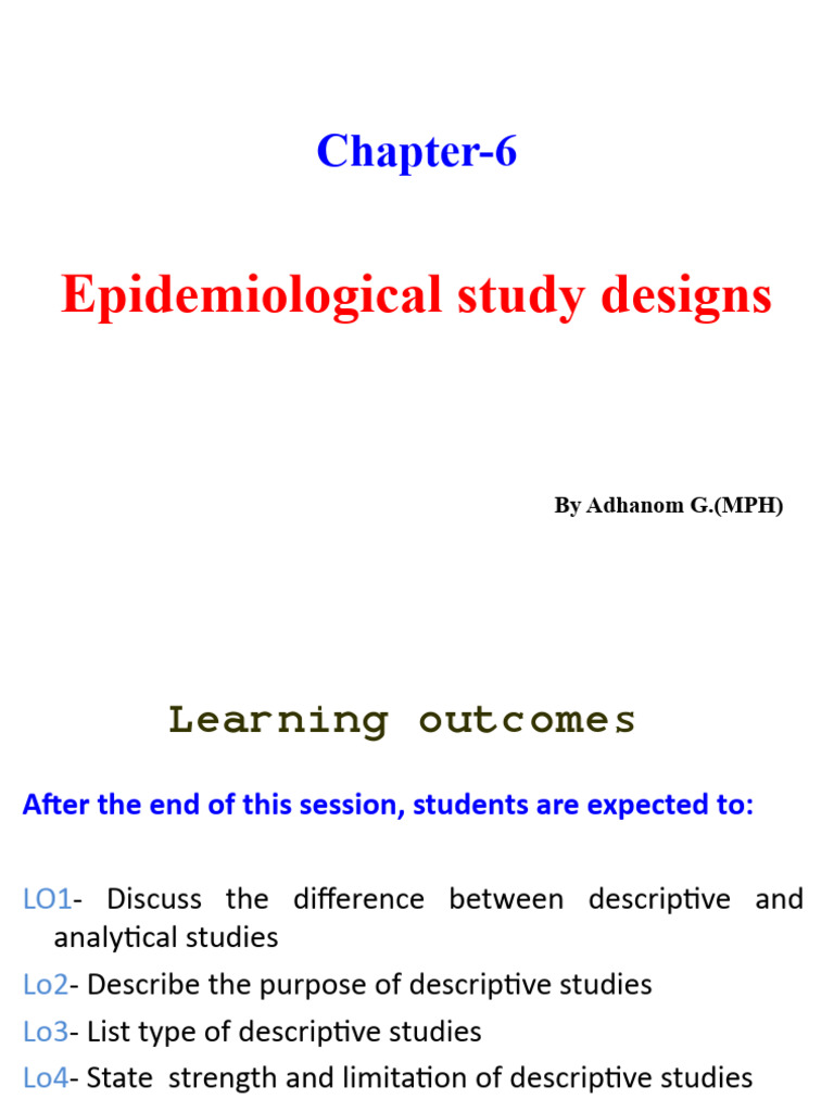 Epidemiologic Study Designs | PDF